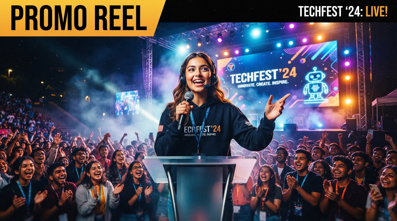 Campus tech festival reel moodboard